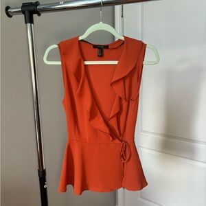 Orange blouse